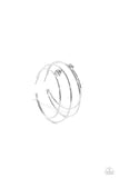 Theater HOOP - White Earrings -