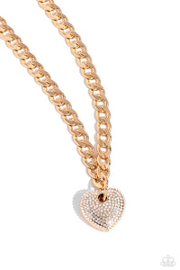 Paparazzi ♥ Ardent Affection - Gold ♥ Necklace #N551