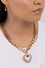 Load image into Gallery viewer, Paparazzi ♥ Ardent Affection - Gold ♥ Necklace #N551