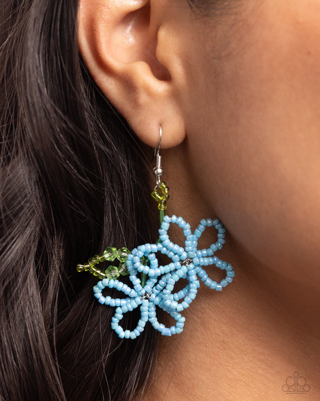 Beaded Blooms - Blue #E004