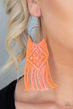 Load image into Gallery viewer, Macrame Rainbow - Orange #E613-3