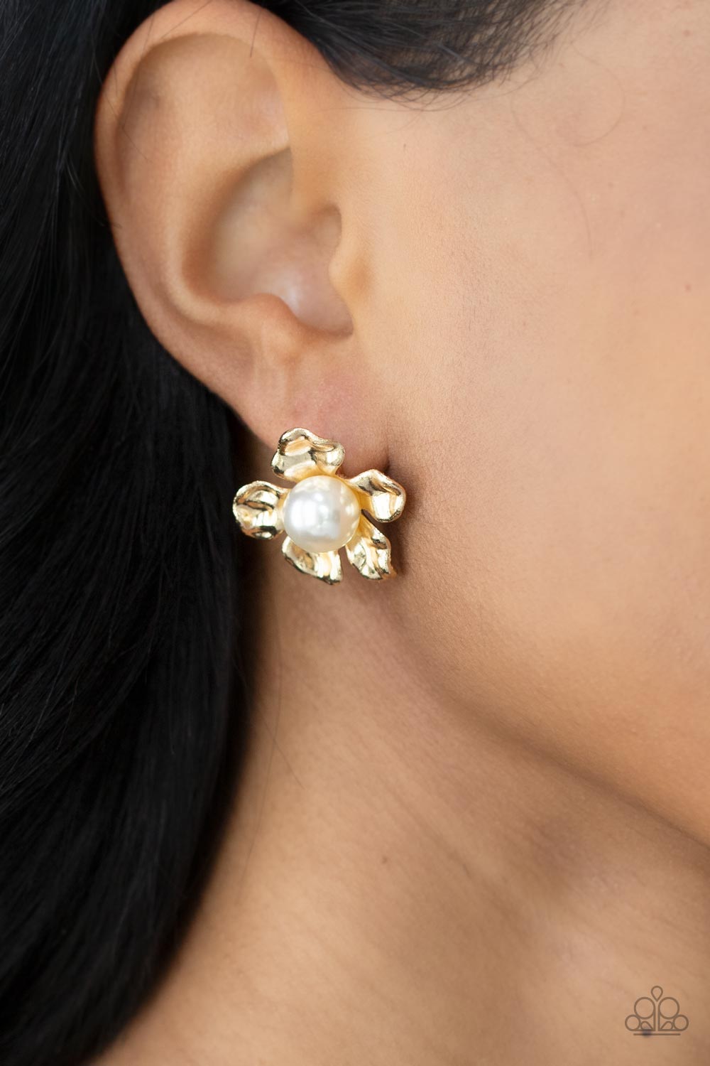 Apple Blossom Pearls - Gold #E140
