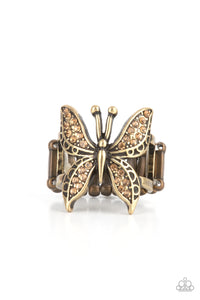 Blinged Out Butterfly - Brass