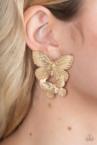 Blushing Butterflies - Gold # E183