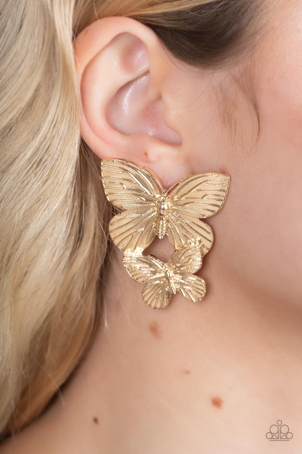 Blushing Butterflies - Gold # E183